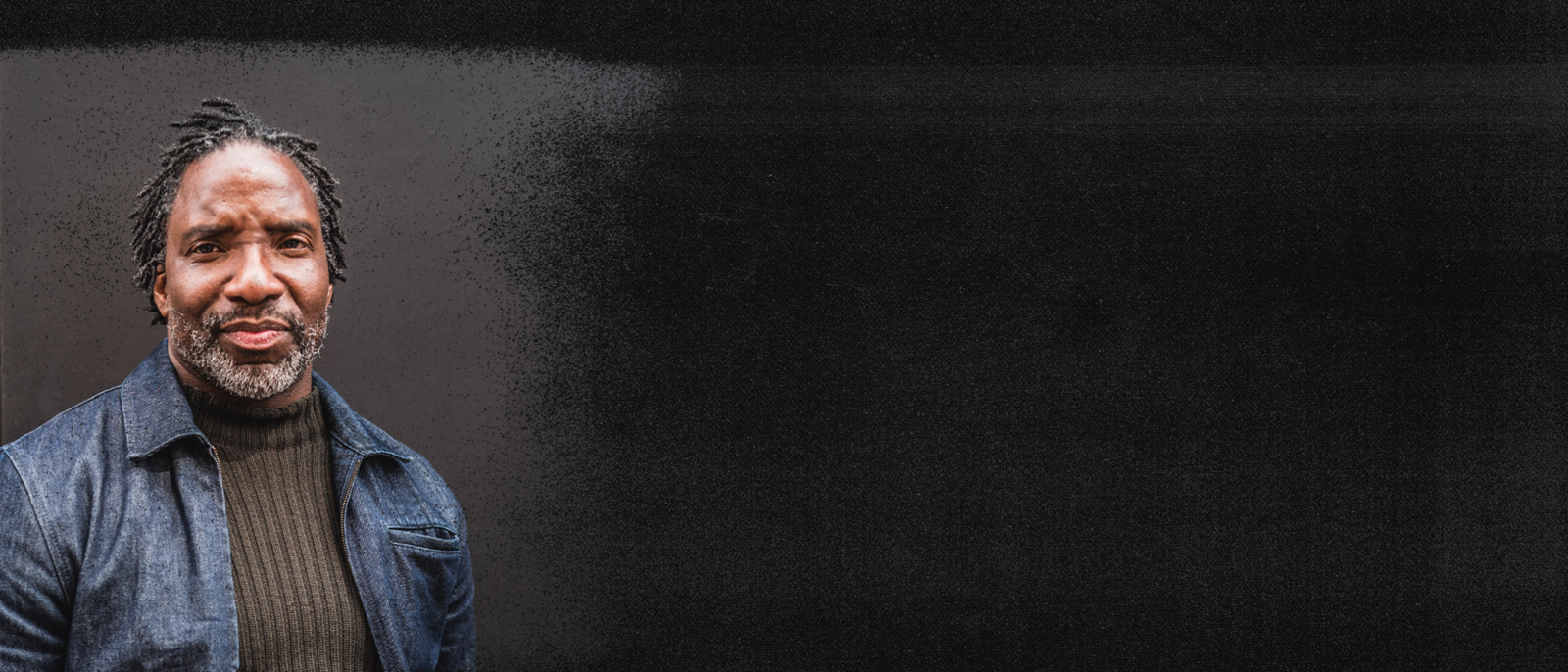 headshot of Seph Rodney with a dark grungy texture