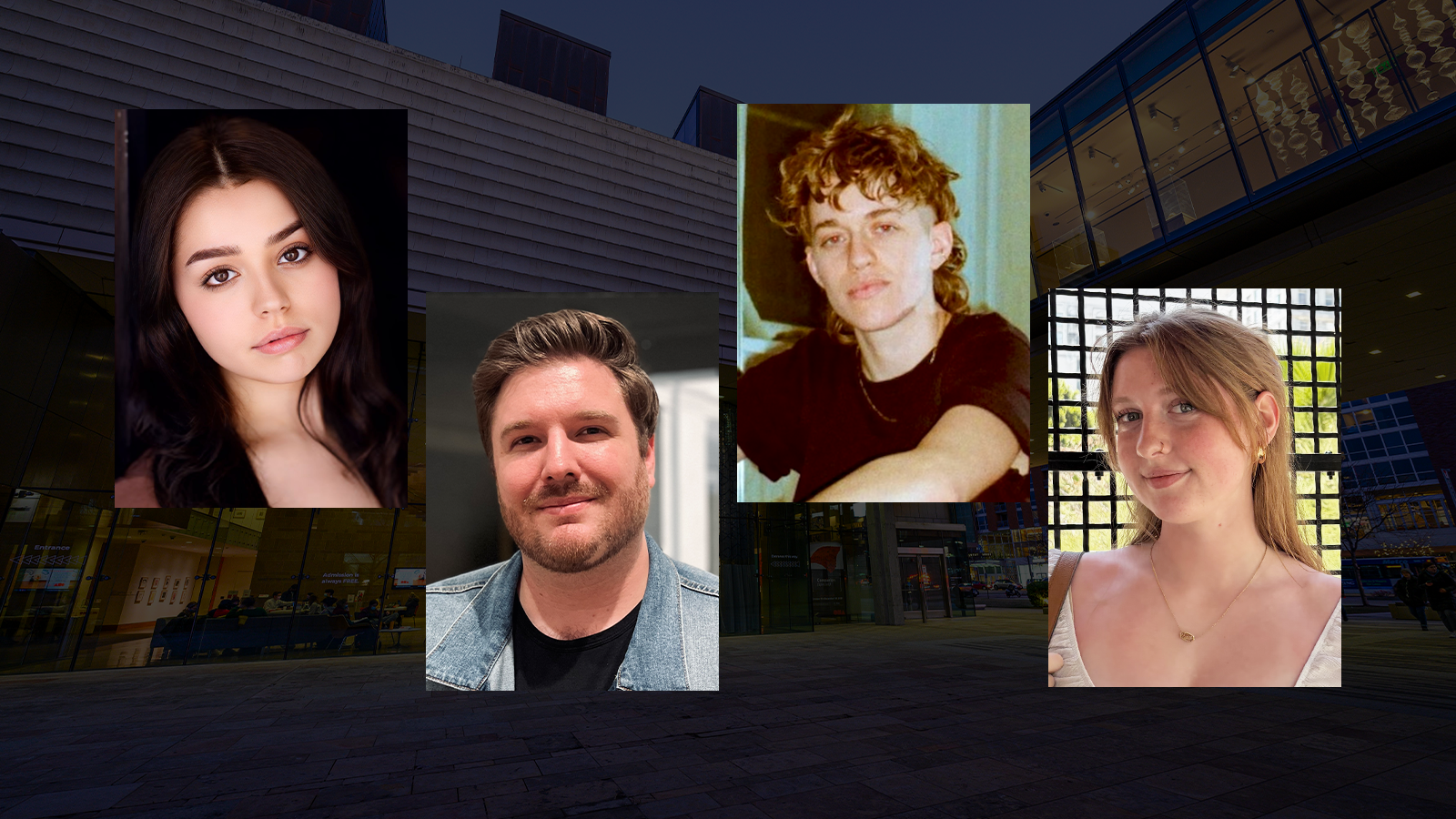 four headshots including Amari Priya Kukreja, Richard William Ellis, Corey Wellik , and Bree Elisabeth Scholl
